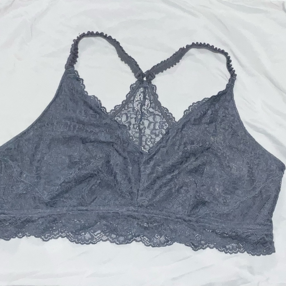2X Lace Mesh Racerback Bralette